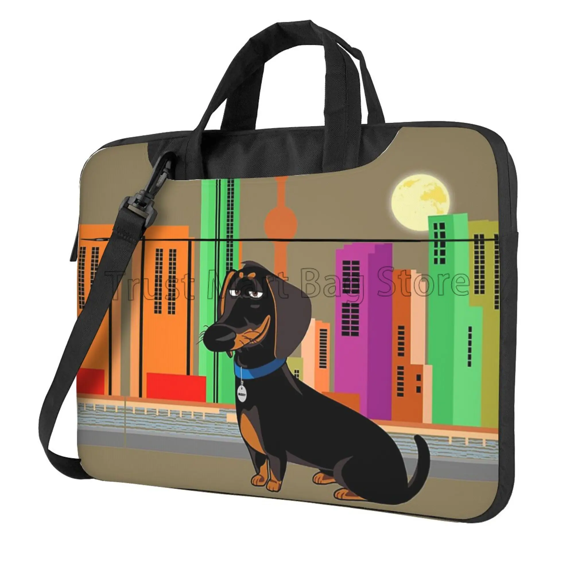 Boox Tablet Accessories - Schattige Teckelprint Laptop Draagtas Notebook Ultrabook