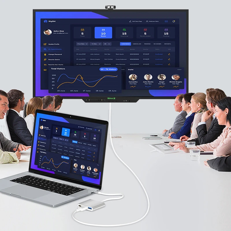 Samsung Tablet With Accessories - 3-in-1 USB Type-C Hub naar 4K