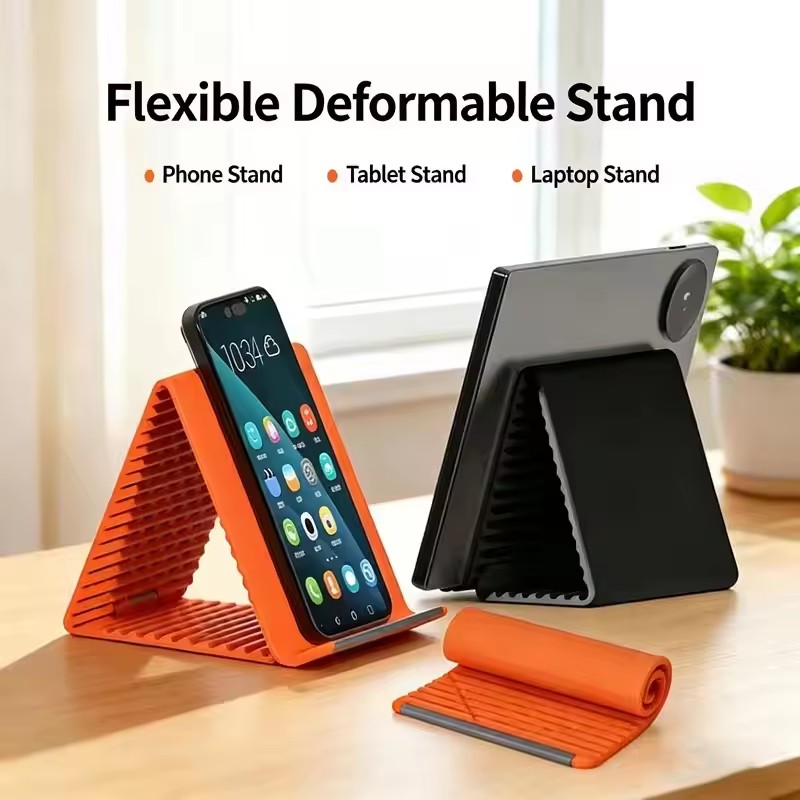 Useful Tablet Accessories - Luie draagbare telefoonstandaard Siliconen desktop tablet-laptophouder