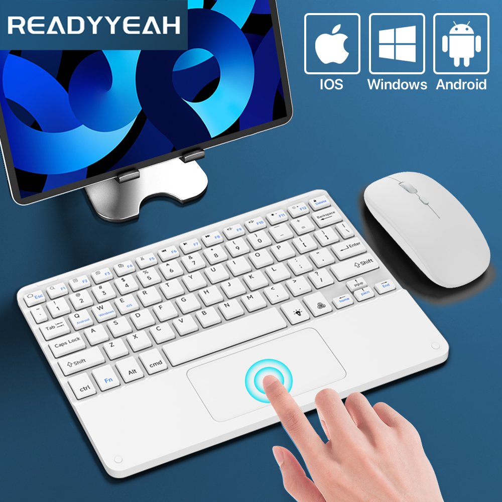 Windows Tablet Accessories - Touchpad Draadloos Toetsenbord En Muis Bluetooth