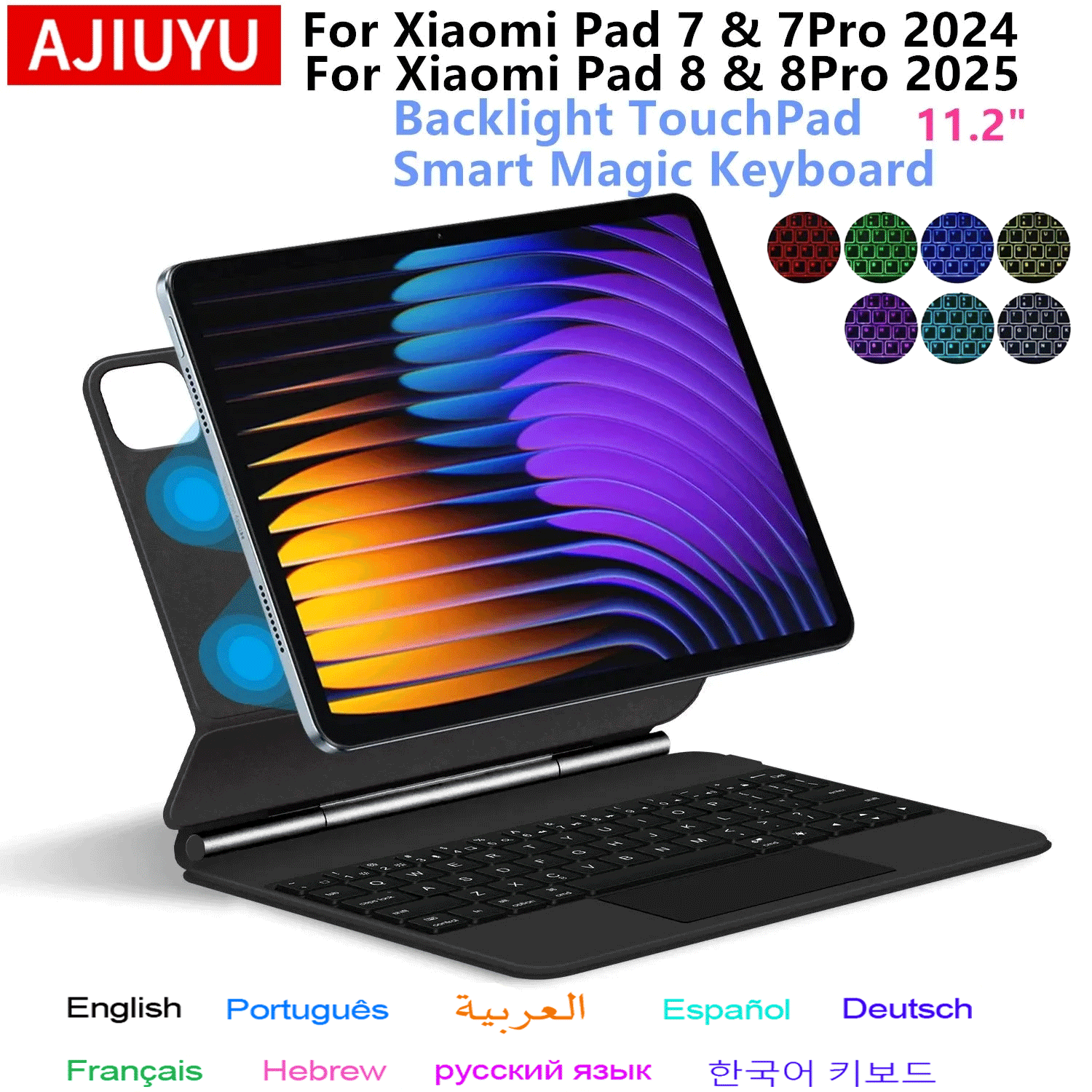 Boox Tablet Accessories - Magic Keyboard Folio voor Xiaomi Pad