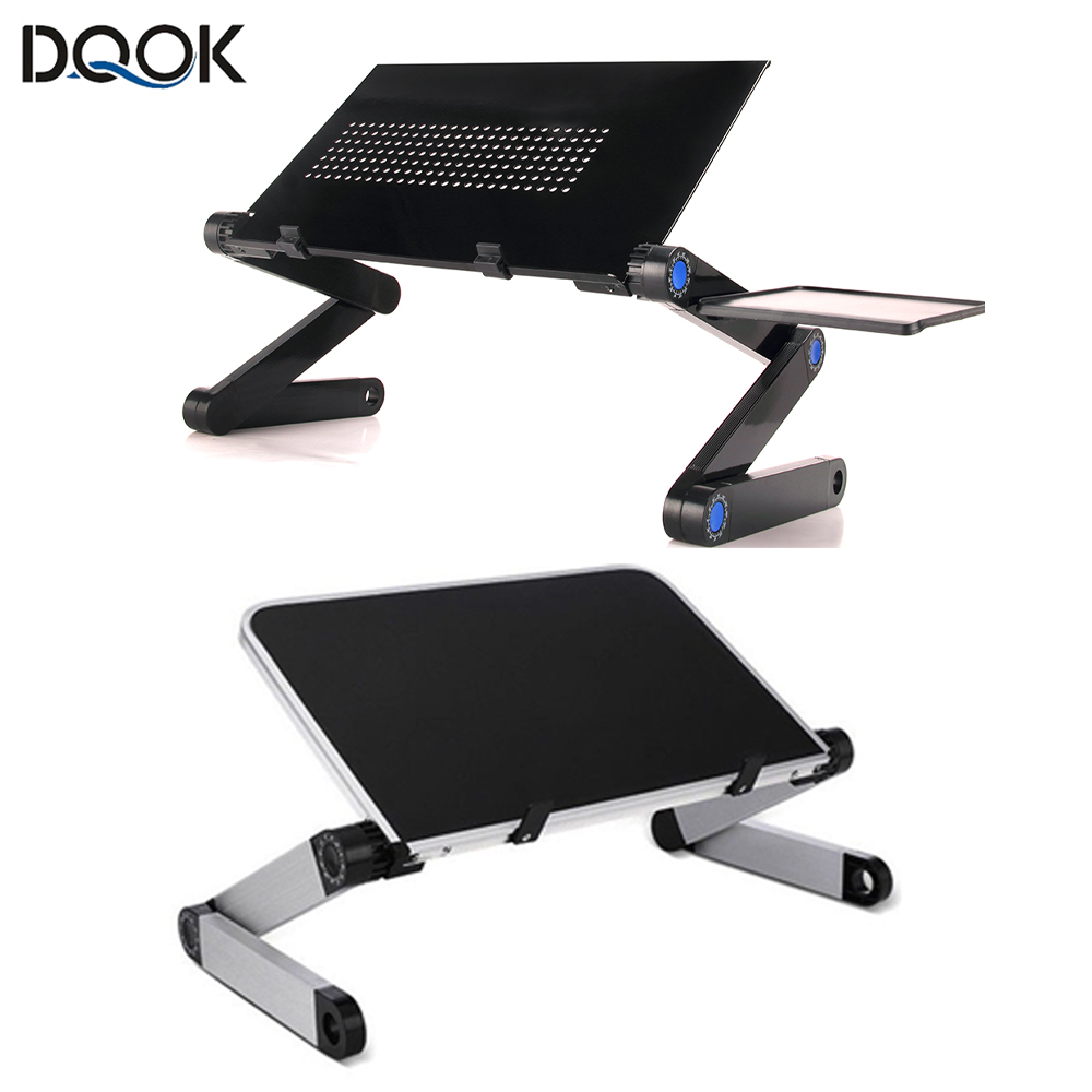 Tablet Lap Desk - Verstelbare laptop bureaustandaard Draagbare aluminium ergonomische