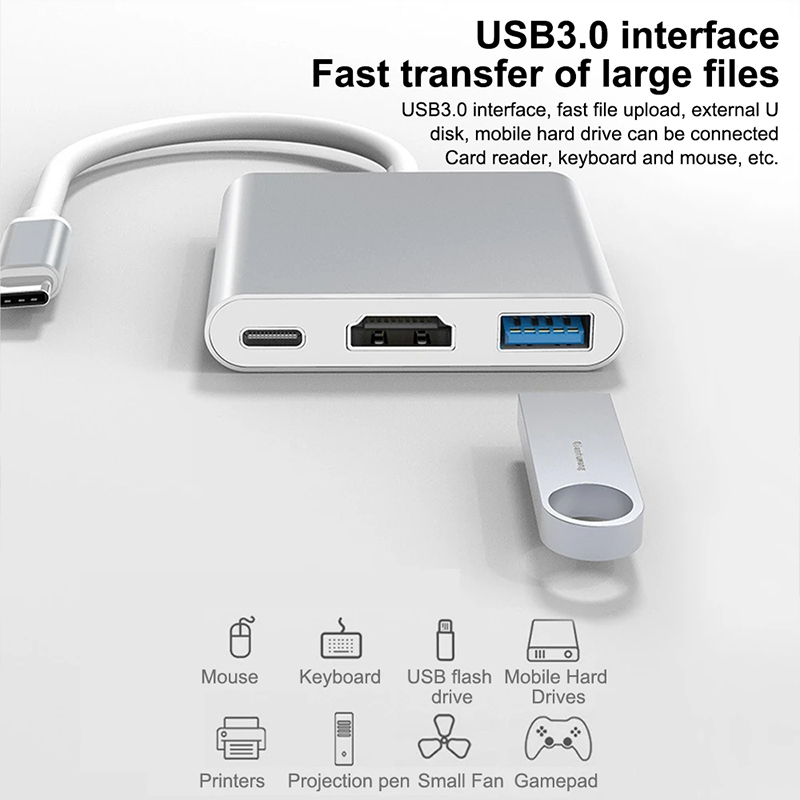 3-in-1 USB Type-C Hub naar 4K  - Samsung Tablet With Accessories recensie en prijs