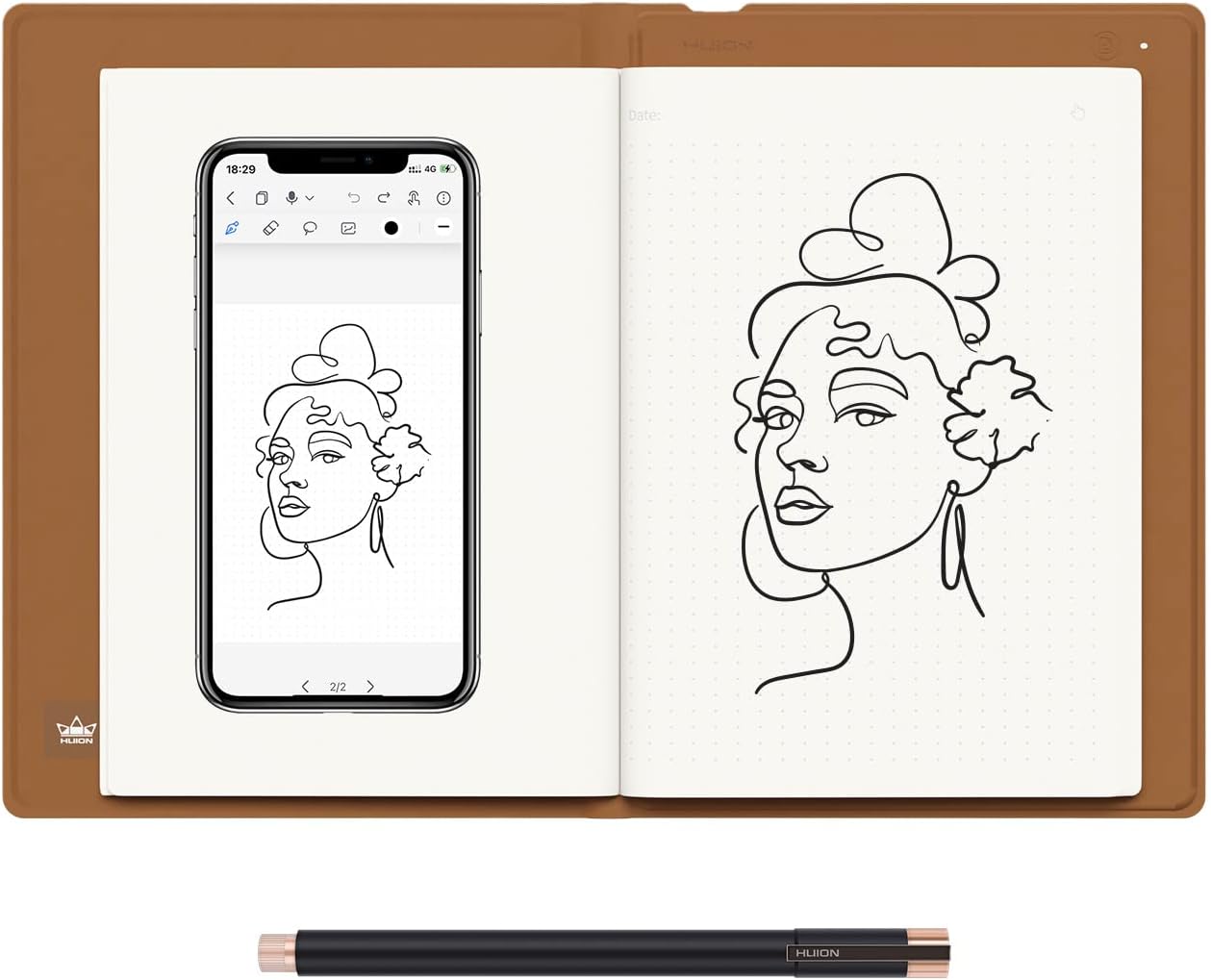 Huion Note 2 EM 1 digitaal han - Huion Tablet Accessories recensie en prijs