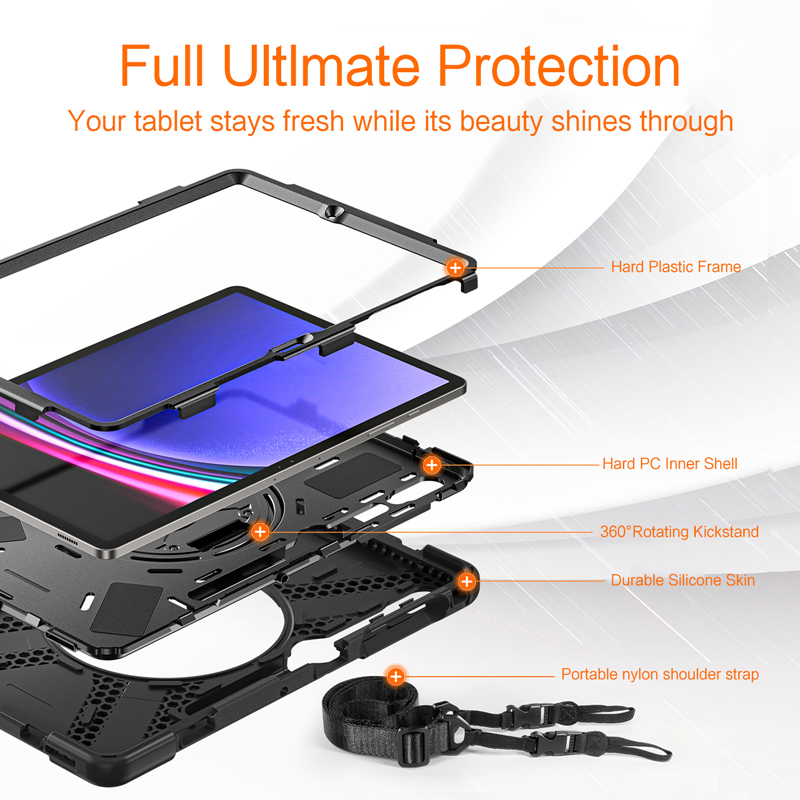 Zware Schokbestendige Case Voo - Samsung Tablet With Accessories recensie en prijs