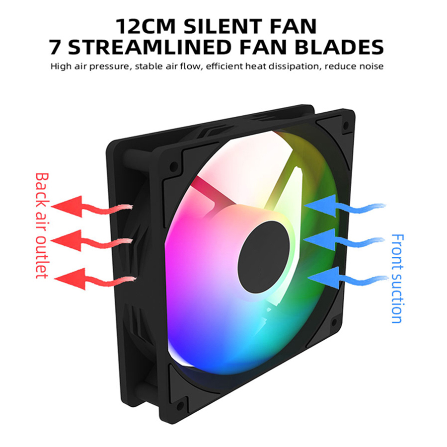120mm PC Case Fan 12V RGB Cycl - Tablet Accessories Aesthetic recensie en prijs